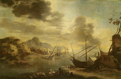 Der Golf von Salerno, ca. 1640-45 von Salvator Rosa